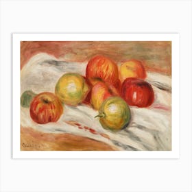 Apples, Orange, And Lemon, Pierre Auguste Renoir Art Print