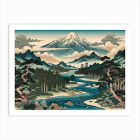 Asian Landscape Art Print