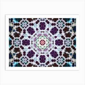 Blue Mandala Blue Abstraction 2 Art Print