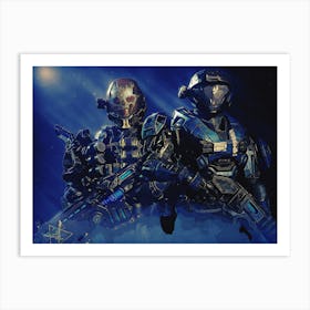 Light Of Heroes ― Gears Halo Reach Kat Emile Art Print