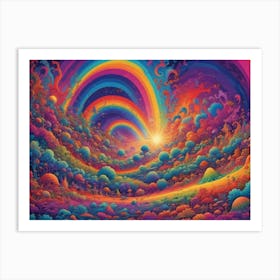 Rainbows In The Sky 2 Art Print