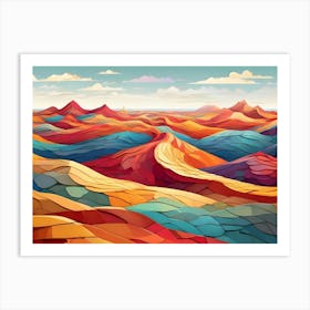 Abstract Landscape Painting Art Print