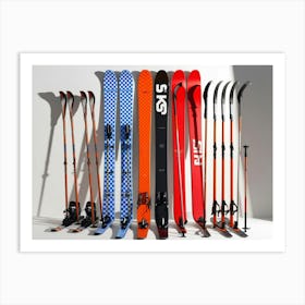 Skis sports 3 Art Print