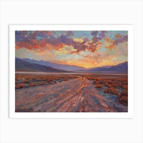 Western Sunset Landscapes Death Valley California 2 Art Print