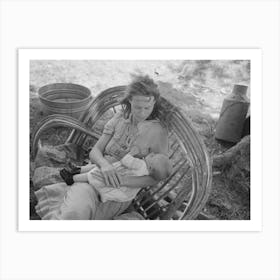 Untitled Photo, Possibly Related To Wife And Child Of Itinerant Cane Furniture Maker And Agricultural Day Laborer 1 Art Print