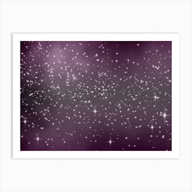 Lavendarhaze Shining Star Background Art Print