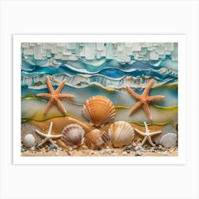 Sea Glass Art Art Print