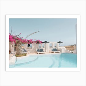 Poolside Villa Art Print