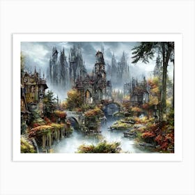 Fairytale City Art Print