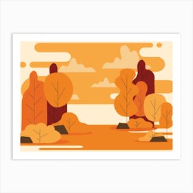 Autumn Landscape 6 Art Print