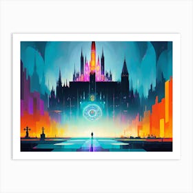 Futuristic City 73 Art Print