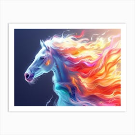 Colorful Horse Art Print