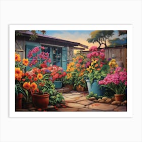 Garden Scene Art Print