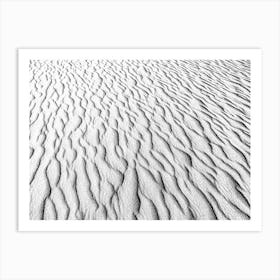 Pattern Of Sand In The Sahara Desert Of Mauritania Art Print