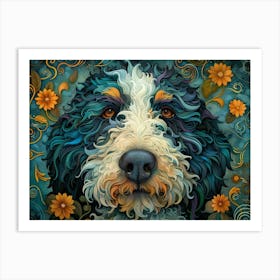 Bernedoodle Fine Art Portrait 1 Art Print