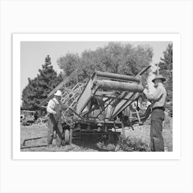 Repairing Combine, Latah County, Idaho By Russell Lee Art Print