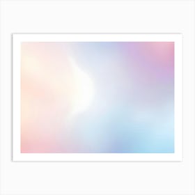 Soft And Dreamy Pastel Gradient Background Art Print