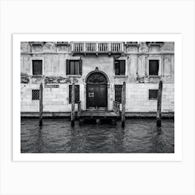Waterfront Property Grand Canal Venice Art Print
