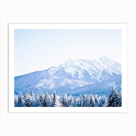 An Abstract Winter Landscape Under A Bright Sunny Sky Freshly Fallen Snow Draping White Iced Trees (4) Art Print