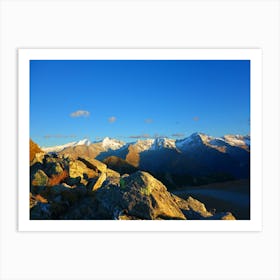 Sunrise Over The Alps Art Print