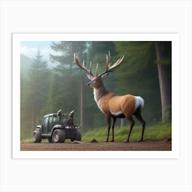 The Regal Stag Art Print