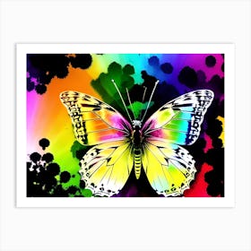 Rainbow Butterfly 3 Art Print