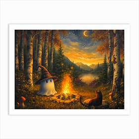 Ghost Campfire 1 Art Print