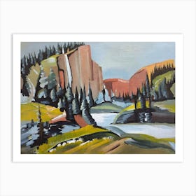 Rocky Mountain Landscape Art Print