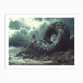 Monster In The Sea Art Print