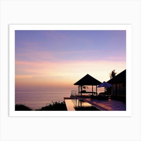 Tanquil Villa Sunset In Bali Art Print