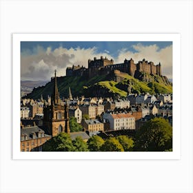 Edinburgh Castle Art 1 Art Print