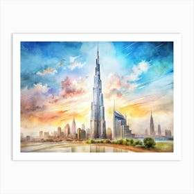 Burj Khalifa 1 Art Print