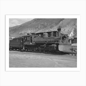 Locomotive Of The D, And R G W Railroad With Snowplow Attached, Telluride, Colorado By Russell Lee Art Print