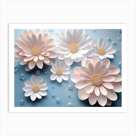 Paper Flowers 104 Art Print