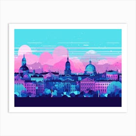 Helsinki Skyline Art Print