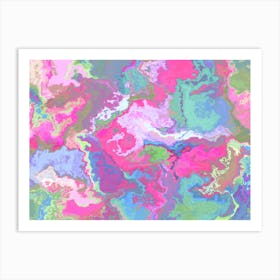 Color Maelstrom - Flower Storm Art Print