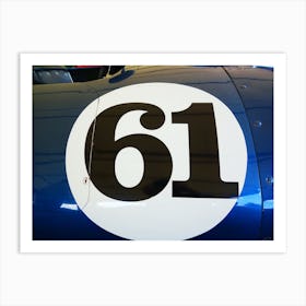 Big Racing Number 61 Art Print