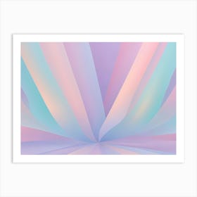 Abstract Background Featuring Radiating Lines Of Light In Shades Of Pink, Blue, And White, Creating A Sense Of Movement And Energy Art Print