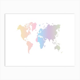 World Map 26 Art Print