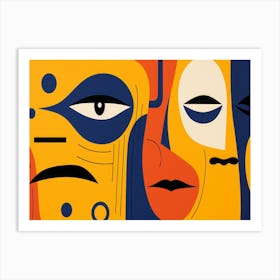 Faces Of The World Art Print