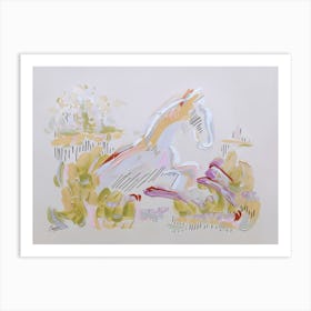 Frisson Abstract Horse Art Print