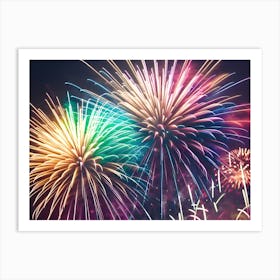 Fireworks In The Sky 1 Art Print