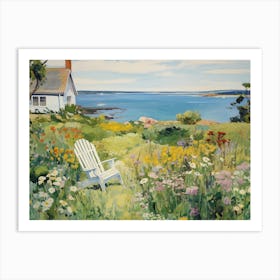 The Coast Blooming Lawn - expressionism Art Print
