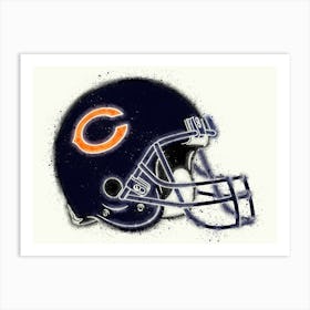 Chicago Bears Helmet Art Print