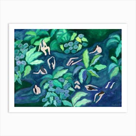 'Night Swimmers' Art Print