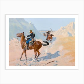 Military On Horseback Art Print