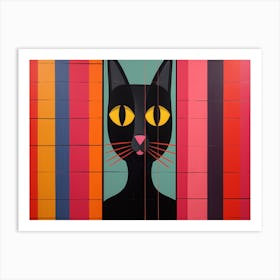 Cat In A Box 1 Art Print