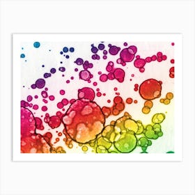 Abstraction Colored Bubbles 2 Art Print