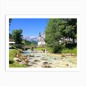 Village In The Alps Art Print