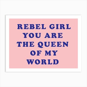 Rebel Girl Art Print